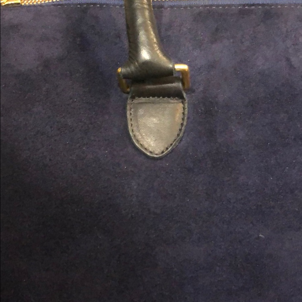 Navy Suede Bag - Clare Vivier - Picture 2 of 7